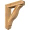 Ekena Millwork Funston Arts and Crafts Rough Sawn Bracket w/ Offset Brace, Western Red Cedar, 8"W x 36"D x 40"H BKT0806X36X40FST03RWR - alternate 1